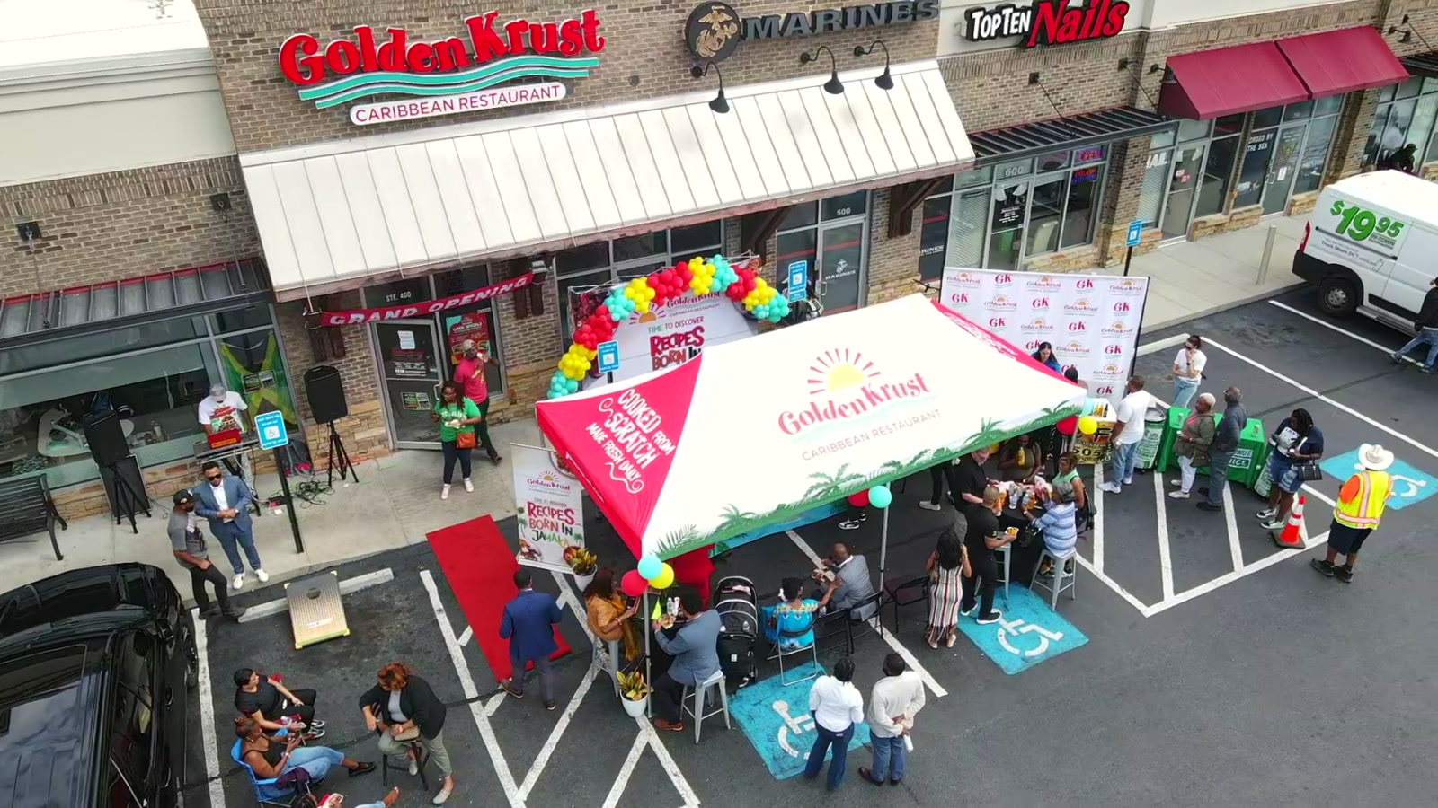 Golden Krust grand opening commercial